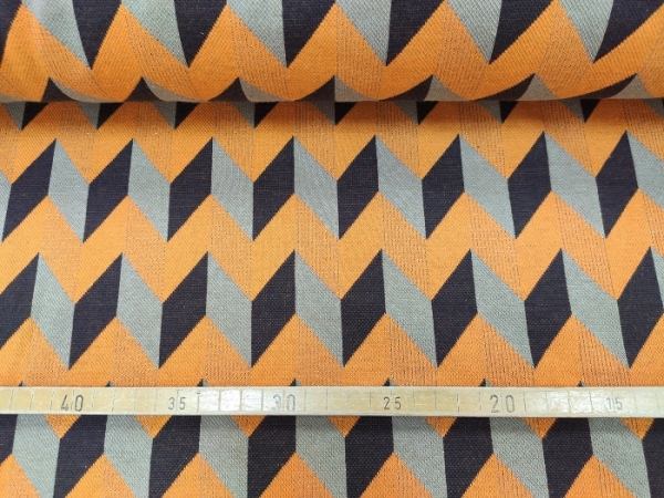 Albstoffe Bio Jacquard  - glory zigzag